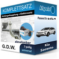 Für Kia Sorento 2012-2015 G.D.W. Anhängerkupplung abnehmbar + 7polig E-Satz neu