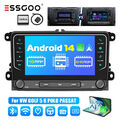 7" Autoradio 64G Carplay Android 14 RDS GPS NAV Für VW GOLF 5 6 PASSAT B6 Touran