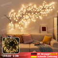 144 LED Lichterkette 2.3M Weidenrebe Baum Lichter Weihnachten Innen Wand Deko