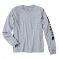 Carhartt T-Shirt Logo Long Sleeve T-Shirt EK231 Heather Grey