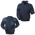 Arbeitspullover Bundeswehr Pullover Troyer NAVY Berufspullover BW Pulli Marine  