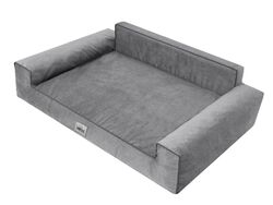 Orthopädisches Hundebett GLAMOUR Bett Sofa Schlafplatz Ökoleinen Kissen Korb✔ Farbenauswahl ✔ gute Qualität ✔ Versand aus DE