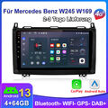 Android 13 Für Mercedes A/B Klasse Vito Viano Sprinter Autoradio GPS NAVI DAB+