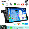 Android 13 Carplay Autoradio 4+64G GPS RDS WiFi Für BMW E46 3er 318 320 325 KAM