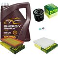 MANN Inspektionspaket 5 L MANNOL Energy Premium 5W-30 für Nissan Almera Tino