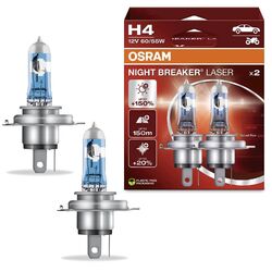 2x OSRAM NIGHT BREAKER LASER H4 NEXT GENERATION 2.0 Halogen Scheinwerfer Lampen