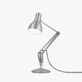 Schreibtischlampe silber verstellbarer Schirm Druckschalter Anglepoise Typ 75 UVP 219€