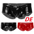 DE Herren Wetlook Slip Kurze Hose Sexy Unterhose Tanga Höschen Boxershorts