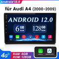 Für Audi A4 S4 RS4 B6 B7 B8 Android 12 Autoradio GPS Navi RDS Carplay SWC 6+128G