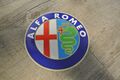 ALFA Romeo Logo Emblem Aufkleber 10cm 1980er Automobilia Oldtimer Auto Car