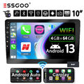 4+64GB 10 ZOLL 2 DIN Apple Carplay Autoradio Android 13 GPS Nav KAM DAB+ WIFI BT