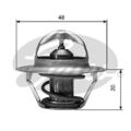 GATES (TH00388G1) Thermostat, Kühlmittel für FORD OPEL SAAB CHEVROLET DAEWOO