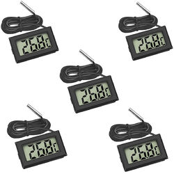 Mini Digital Thermometer Temperatur  Messgerät LCD Anzeige mit Fühler Kabel Set