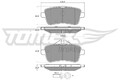 Bremsbelagsatz Scheibenbremse TOMEX Brakes TX 18-79 für MERCEDES W166 GLE KLASSE