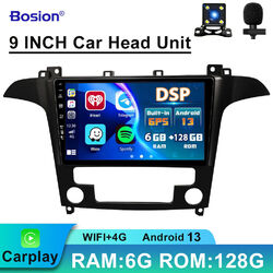 8-Core Für Ford S-Max 2006-2015 Autoradio Navi Carplay Android 13 GPS DAB 6+128G