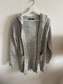 Fishbone Cardigan Grau strick S 