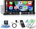 6.9 Zoll 1 Din Android 13.0 Autoradio Apple Carplay 2G+64G GPS Navi RDS + Kamera