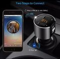 Bluetooth FM Transmitter KFZ Auto Radio MP3 Player Dual USB Ladegerät Adapter DE