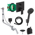 Hansgrohe Vernis Shape Exafill Badewannenarmatur Set Unterputz schwarz matt iBox