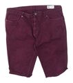 Denim Co. Herren lila Chino Shorts mit Stretch