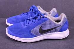 Nike Revolution 3 Unisex Sneaker Sportschuhe Gr. 36,5 blau grau Turnschuhe BS25