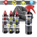 menzerna Politurset 1000 2500 3800 250ml + Endless Shine Quick Detailer + Tuch