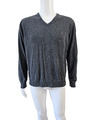 TOMMY HILFIGER Gr.L toller eleganter Pullover Baumwolle Kaschmir grau