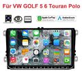 9" Android 13 Autoradio GPS Navi Für VW Golf 5 6 Polo Touran mit Kamera Carplay