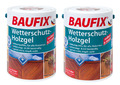 BAUFIX Wetterschutz-Holzgel eiche hell 5 L 2-er Set