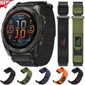 Für Garmin Fenix 3HR 5 5X 7 7X 6 6X Epix Pro 8 E 47/51mm Quick Fit Nylon Armband