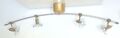 Deckenlampe, Strahler mit 4 LED-Leuchten, 115 cm lang, gold-, chromfarben