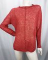 Simclan Damen Pullover 76 % Wolle lockere Passform Gr.36/38 Rot