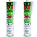 2x 310 ml PETEC K&D KAROSSERIE KLEBE & DICHTMASSE KAROSSERIEKLEBER KLEBER WEIß