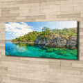 Leinwandbild Kunst-Druck 125x50 Bilder Landschaften Blaue Lagune