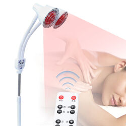 Infrarot Lampe 275W Doppelkopf Infrarotlampe Therapie Rotlicht Lichttherapie
