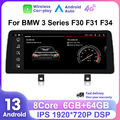 12.3" Android 13 CarPlay Autoradio 8-Core 64G GPS Navi für BMW 3/4er F30-F36 NBT