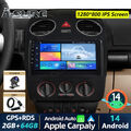 DAB+ 2+64G Android 14 Autoradio Carplay GPS Navi Kam für VW New Beetle 2001-2010