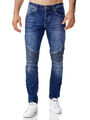 Tazzio Jeans Slim Fit Herren Jeanshose Stretch Designer Hose Denim Biker Style