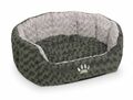 Hundebett oval Seoli waschbar Katzenbett Hundekörbchen Katzenkörbchen grau