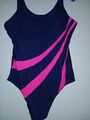 Gr. 44 46 NEU - Badeanzug Schlankmacher navyblau/pink gestreift, Träger 90C Cup 