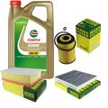 INSPEKTIONSKIT FILTER CASTROL 5L ÖL 5W30 für VW Passat Variant 3G5 2.0 TDI 1.6