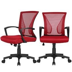 2x Bürostuhl Schreibtischstuhl Drehstuhl Computerstuhl Chefsessel Netzbezug MeshGroße Sitzfläche✔️ergonomisch✔️Wippfunktion✔️360°drebar