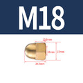 Hutmuttern Messing hohe Form DIN 1587 Hutmutter M3 M4 M5 M6 M8 M10 M12 M14 ~ M20