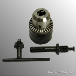 Zahnkranz-Bohrfutter 1,5-13mm mit SDS Plus-Adapter + Bohrfutterschlüssel ANGEBOT