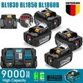 10X 9000mAh Akku Für Makita 18V 6.0Ah BL1860B BL1850 BL1840 BL1830 Ersatzakku DE