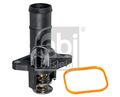 FEBI BILSTEIN Thermostat Kühlmittel 107988 für VW SKODA AUDI mit Gehäuse BORA 1