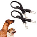 2x Hunde-Gurt Auto Sicherheitsgurt Adapter Hundegeschirr schwarz Anschnallgurt