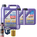 Motoröl 5W40 LIQUI MOLY High Tech 7L+BOSCH Ölfilter +Ölschlammspülung