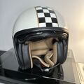 Premier Vintage Motorradhelm mit Integrierten Visier Gr. S