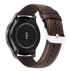 22mm Echtes Leder Armband Für Samsung Gear S3 Classic/Frontier Galaxy Watch 46mm